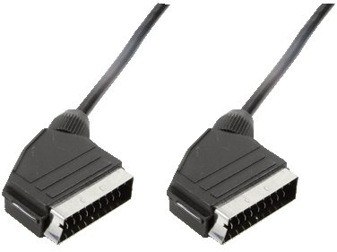 LogiLink CA1020 Câble SCART 2 x mâle 1,5 m Noir