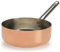 Pentole Agnelli ALCU107PI20 Casseruola Bassa, Rame stagnato con doppio fondo per induzione, con Manico tubolare in acciaio Inox, 20 cm