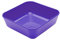 Harfield Small Purple Square Dishes Bowls (Pack of 4) Reusable Virtually Unbreakable Polycarbonate