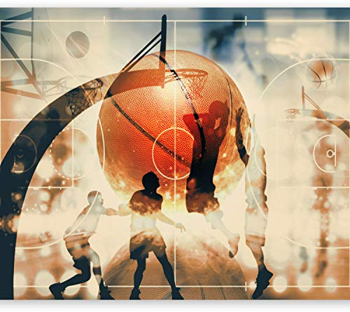 murando - Vlies Fototapete Basketball 350x256 cm - Foto Tapete Schlafzimmer Wohnzimmer Moderne Vliestapete XXL Wandtapete Motivtapeten Bildtapete 3d Effekt Wand Dekoration - Sport i-C-0001-a-d