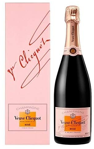 Veuve Clicquot Rosé Champagner mit Geschenkverpackung, 4er Pack (4 x 0,75L)