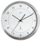 Acctim 74277 Kaava Radio Controlled Metal Case Wall Clock, 12 Inch,Silver