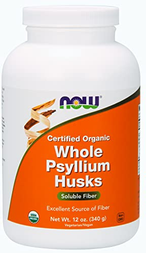 Whole Psyllium Husks - Certified Organic 12 oz by NOW
