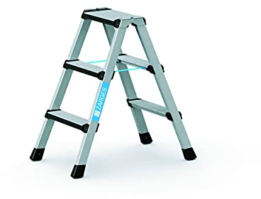Zarges 41432 Comfortstep B - Stehleiter 2 x 3 Stufen, 2,25 ca. m