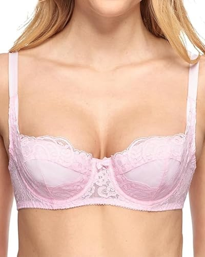 SUSA Dirndl BH Push up Wiesn-Zauber , Bügel-Push-Up BH mit bestickten Soft Cup Schalen , BH mit einfachem Design für ein atemberaubendes Dekolleté