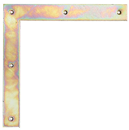 Alberts 313098 Tor-Winkel | galvanisch gelb verzinkt | 300 x 300 x 40 mm
