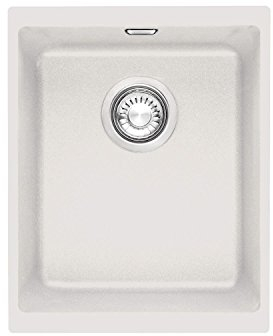 Franke Sirius SID110-34PW 1.0 Bowl Tectonite Undermount White Kitchen Sink