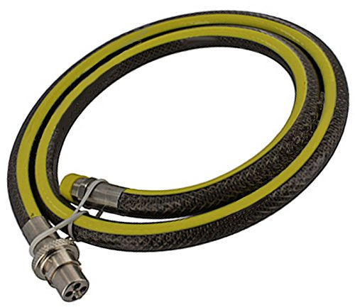 SPARES2GO Universal Oven Cooker Gas Supply Hose Pipe (6ft 1/2 inch, Straight Bayonet, BS EN14800 CE)