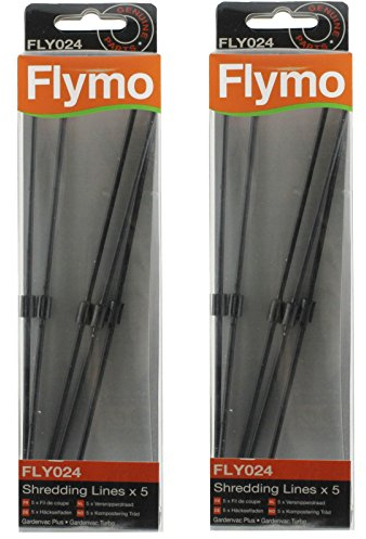 Flymo Gardenvac Turbo 2500 2700 Laubbläser Vakuum Schnitzel Linien (10 Stück, FLY024)