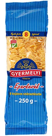 Nudel Erdbeerblätter mit 8 Eiern 250g Suppennudeln aus Ungarn Gyermelyi