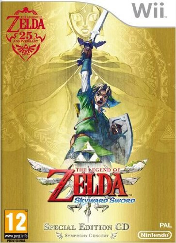 Nintendo The Legend of Zelda - The Skyward Sword (mit symphonischer CD) [WII] + Wii Plus Fernbedienung Pink [WII] (Action / Abenteuerpaket Bundle)
