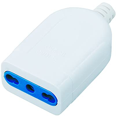 Techly 300224 Presa 2P+T 16A Bipasso Bianco Bianco