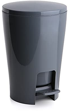 TATAY Diábolo - Cubo de baño con 4.2 l de capacidad, color gris