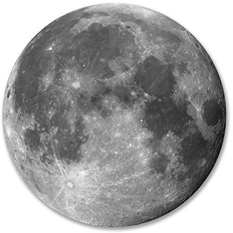 2 x 10 cm Mond Vinyl Aufkleber Gepäck Travel Tag Space Planets NASA Laptop #6233 (10 cm x 10 cm)