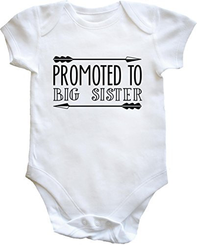 Hippowarehouse Promoted To Big Sister baby vest bodysuit (short sleeve) boys girls