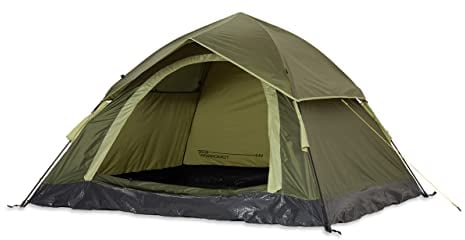 Lumaland Outdoor Waterproof Pop Up Tent 210 x 190 x 110 cm 3 Person Quick Up System fast pitch Foldable Festival Tent with sewn-in Groundsheet UV Protection Lightweight Portable Green