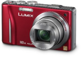 Panasonic Lumix DMC-TZ22EG-R Digitalkamera (14 Megapixel, 16-fach opt. Zoom, 7,5 cm (3 Zoll) Touch LC-Display, GPS, Full HD, 3D, bildstabilisiert) rot