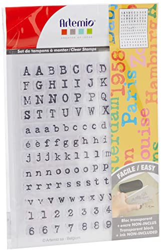 Artemio Clear Stamps Alphabet III, Transparent,
