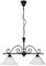 Licht-Erlebnisse mattschwarze Deckenleuchte mit Alabasterglas 1/4/755 Deckenlampe Landhausstil