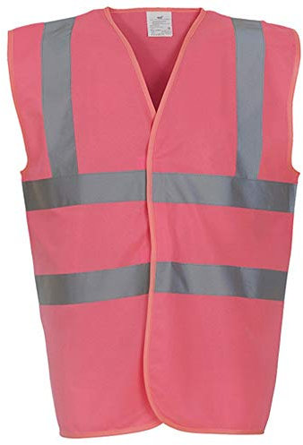 YOKO - Gilet de sécurité haute visibilité - Mixte (XL) (Rose)