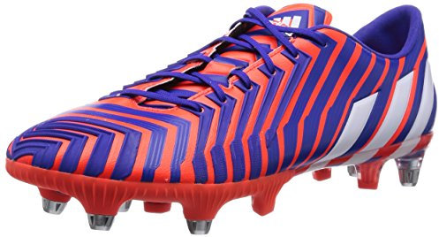 adidas Predator Instinct SG Herren Fußballschuhe, Mehrfarbig (Solar Red / Ftwr White / Night Flash), 42
