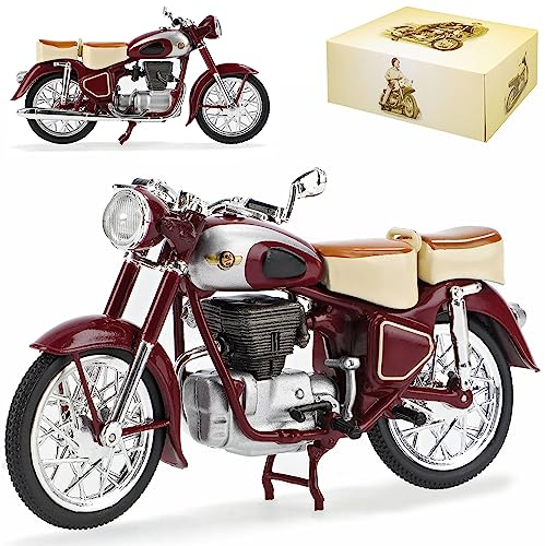 alles-meine.de GmbH Simson AWO 425 S Rot Braun DDR Atlas Collection 1/24 Modellcarsonline Modell Motorrad mit individiuellem Wunschkennzeichen