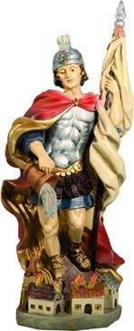 Heiligenfigur Heiliger Florian, Höhe 12cm, handbemalen