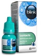 Blink Contacts Multi-Dose Soothing Eyes Drops 3 x 10 ml bottles by Amo
