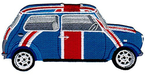 British Flag Car Patch Embroidered Mini Automobile Union Jack Iron-On Emblem
