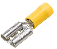 HELLA 8KW 700 142-003 Leitungsverbinder - gelb - von: 4.0mm² - bis: 6.0mm² - Flachsteckhülse - 9,5 x 1,2