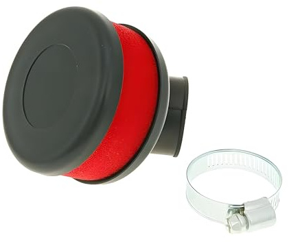 Luftfilter Flat Foam rot 28-35mm abgewinkelt