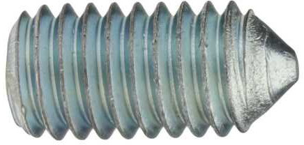 Reidl Gewindestifte mit Innensechskant und Spitze 3 x 8 mm DIN 914 45 H galv. verzinkt farblos 50 Stück