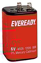 Eveready 4R25 6 V batteria zinco-carbone