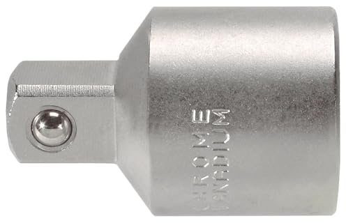 SW-Stahl 07903L Reduzieradapter 3/4 Zoll auf 1/2 Zoll - Chrom-Vanadium | Adapter aus matt verchromtem CV-Stahl für Steckschlüssel, 59 mm Länge, Premium-Qualität für Industrie und Werkstatt