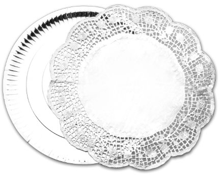 Ibili Teller-/Platzdeckchen-Set, Papier, Silber, 35 x 10 x 10 cm, 6-Einheiten