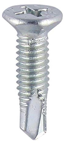 TIMco 231Z BZP PVC Countersunk Self-Drilling Facet Screw M4 x 16 - Zinc (Box of 1000)