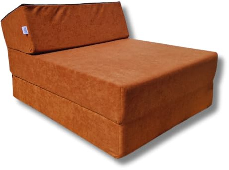 Natalia Spzoo – 3-teilige klappbare Schaumsessel (160 x 60 x 12 cm) gemütliche Faltmatratze für einen erholsamen Schlaf – Klappmatratze mit Schaumstoffkern & abnehmbarem Bezug