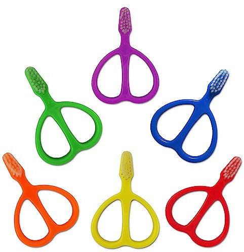 6x Baby Zahnbürste ~ 2Handgriffen Pinsel für Kleinkinder Training