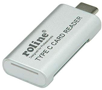 ROLINE 15.08.6259 Mobile CardReader USB Typ C, SD/MicroSD Weiß