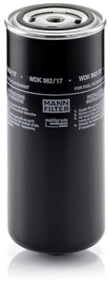 MANN-FILTER, WDK 962/17 Kraftstofffilter | Für LKW, Busse, Schutz des Kraftstoffsystems, Injektorschutz, Zuverlässige Kraftstoffversorgung, Echte OE-Technologie