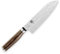 Shun Premier Santokumesser, 17,8 cm, handgefertigtes und handgeschärftes japanisches Allzweckmesser, VG-MAX Kern mit Damast-Edelstahlverkleidung, Pakkawood-Griff, vielseitiges japanisches