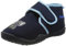 Playshoes Unisex Kinder Hausschuhe mit praktischem Klettverschluss, niedliche Hüttenschuhe für Mädchen und Jungen mit Elefant-Motiv, Marine, 20/21 EU