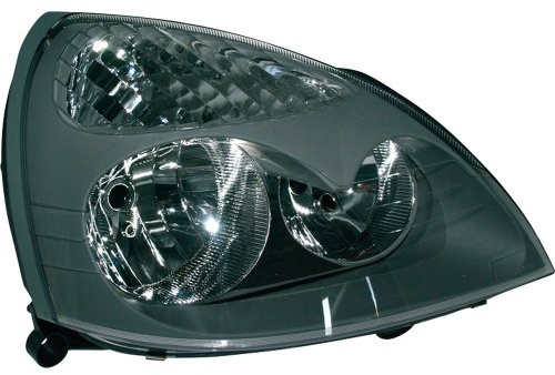 TYC Satz Scheinwerfer passgenau | kompatibel mit Renault Clio II Facelift 2001-2005 - Schwarz/Klar