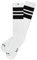Spirit of 76 Herren & Damen Sport Retro Skater Socken Hoch Baumwolle Tubesocks Lang 39 40 41 42 Weiß - Schwarz Hi (M)