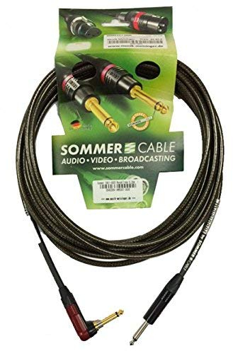 Sommer Cable - Cable de guitarra Spirit XXL equipado con Jack Mono NP2X-BAG/Jack Mono NPR2X-AU-SILENT Neutrik (3 m), Made in Germany by Sommer Cable