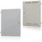 Pair of Universal Meter Box Doors - 15 x 21.5 (380mm x 550mm) - Glass Reinforced Polyester (GRP) - Includes Latch, Key & Hinge Pins - White - IGT Approved - Repair My Meter Box