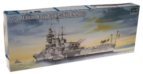 Trumpeter 05318 Modellbausatz Italian Navy Battleship RN Roma, blau, Mittel