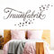 Grandora Wandtattoo Traumfabrik + Sternenschweif I braun (BxH) 150 x 54 cm I Schlafzimmer Kinderzimmer Sticker Aufkleber Wandaufkleber Wandsticker Sterne W708