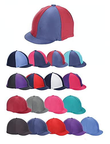 Shires Riding Hat Cover Navy Blue