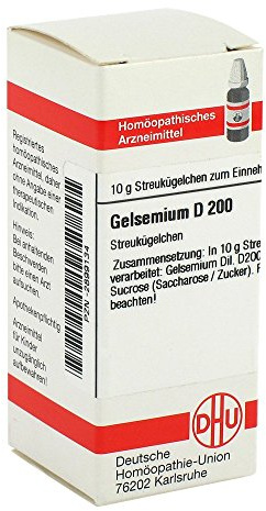 DHU Gelsemium 200 Streukügelchen, 10 g Globuli